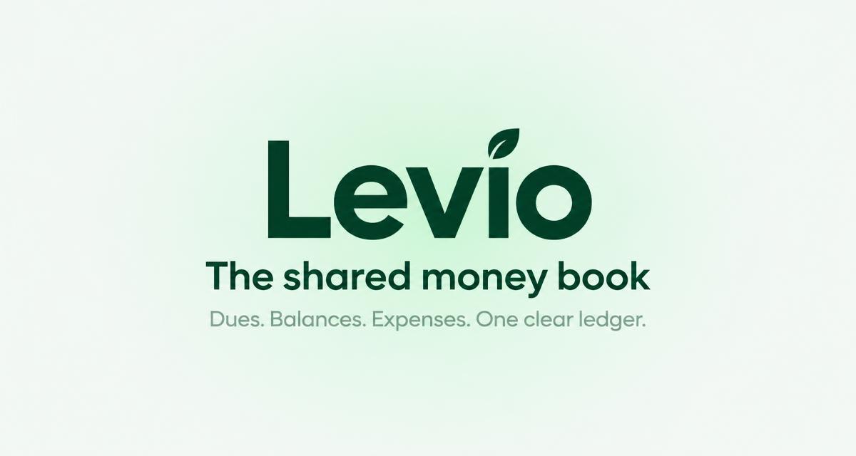 Levio — the shared money book for groups